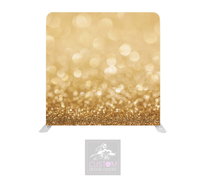 Golden Sparkle Lycra Pillowcase Backdrop Cover (DOUBLE SIDED)