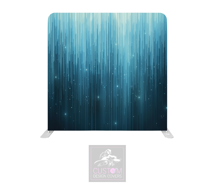Blue Sparkle Lycra Pillowcase Backdrop Cover (DOUBLE SIDED)