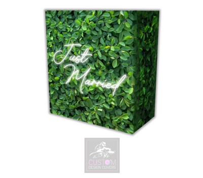 Spiraea Leaves Just Married Lycra DJ Booth Cover  (PACKAGE BUNDLE)