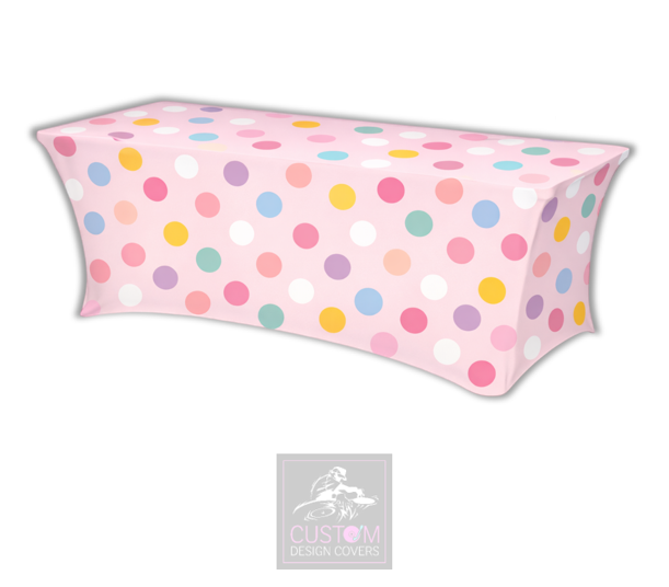 Colourful Spotty Lycra Table Cover