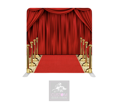 Red Carpet Lycra Pillowcase Backdrop Cover
