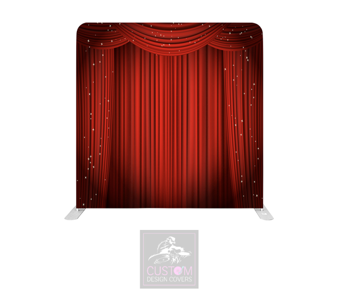 Red Curtain Pillowcase Backdrop Cover (DOUBLE SIDED)