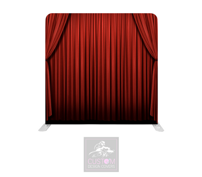 Red Curtain Lycra Pillowcase Backdrop Cover (DOUBLE SIDED)