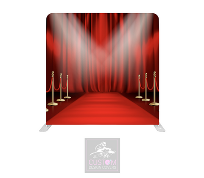 Red Carpet Lycra Pillowcase Backdrop Cover