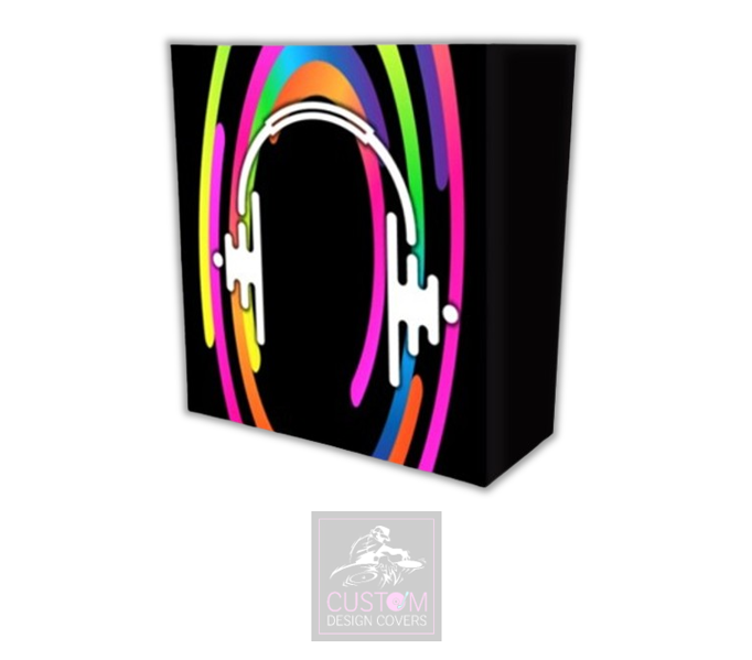Stylish Headphone Lycra DJ Booth Cover