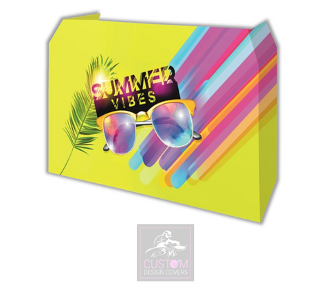 Summer Vibes Lycra DJ Booth Cover