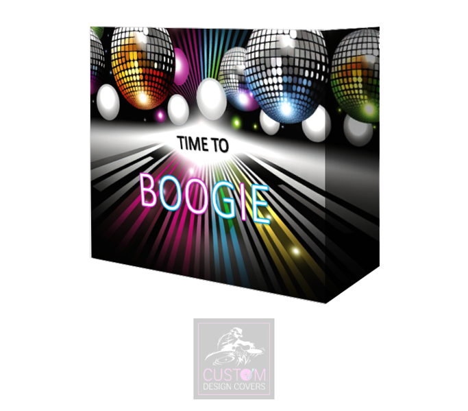 Time To Boogie Lycra DJ Booth Cover