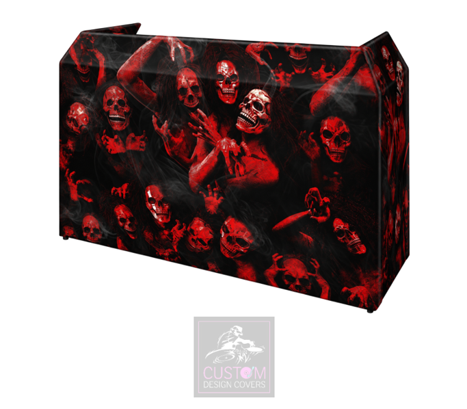 Halloween - Trapped Souls UV Lycra DJ Booth Cover