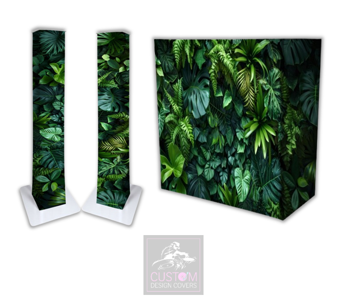 Tropic Foliage Lycra DJ Covers (PACKAGE BUNDLE)