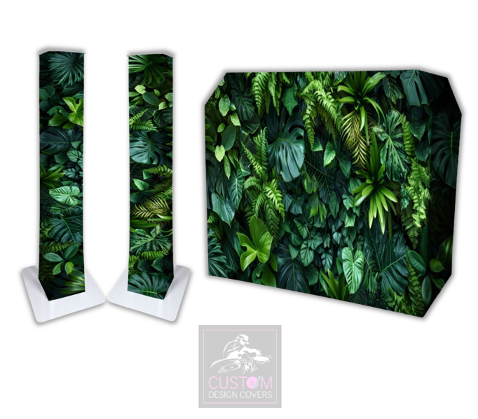 Tropic Foliage Lycra DJ Covers (PACKAGE BUNDLE)