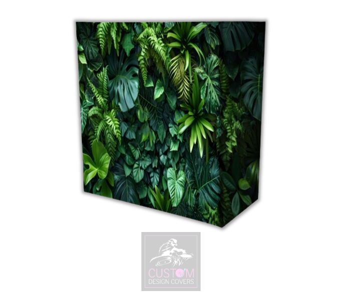 Tropic Foliage Lycra DJ Booth Covers 