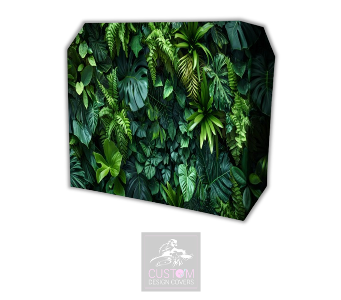 Tropic Foliage Lycra DJ Booth Covers 