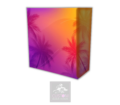 Tropical Vibes Lycra DJ Booth Cover