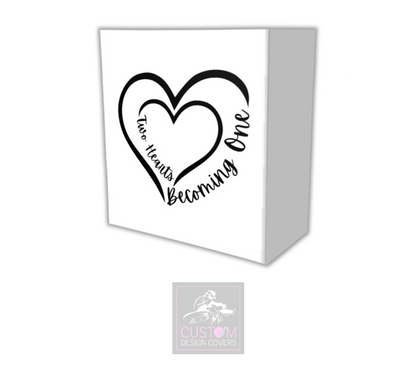 Two Hearts Become One - WHITE Lycra DJ Booth Cover
