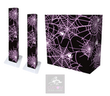 Purple UV Effect Spider Webs on Black Bundle Combi