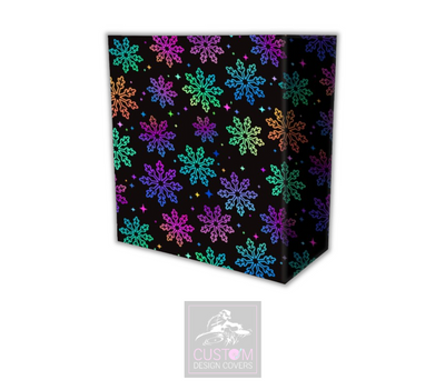 UV Effect Snowflakes Lycra DJ Covers 