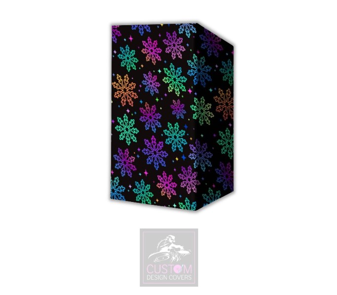 UV Effect Snowflakes Lycra DJ Booth Cover 