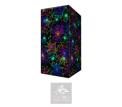 Halloween UV Effect Spiders Web Lycra DJ Booth Cover