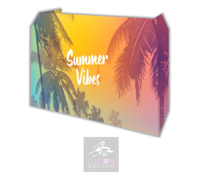 Summer Vibes Lycra DJ Booth Cover