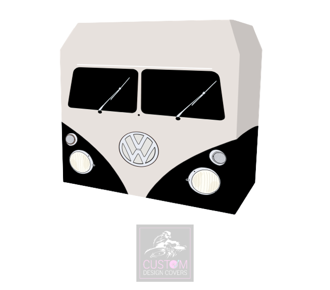 VW Camper BLACK DJ Booth Cover-MKII