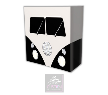 VW Camper BLACK Lycra DJ Booth Cover