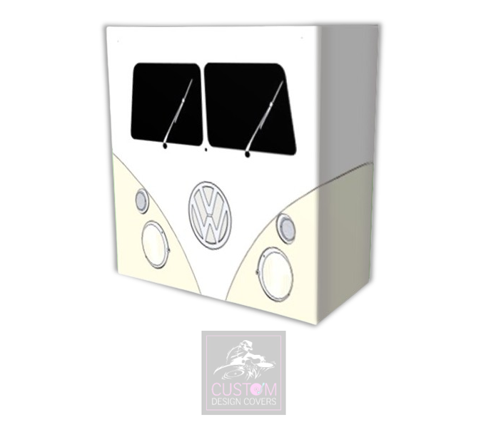 VW Camper CREAM Lycra DJ Booth Cover