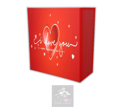 Valentines Day Lycra DJ Booth Cover