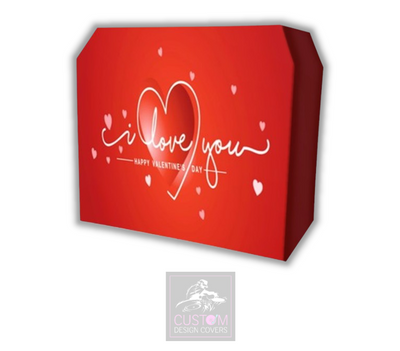 Valentines Day Lycra DJ Booth Cover