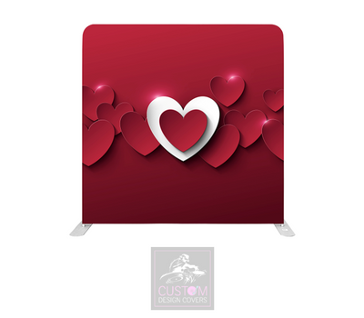 Valentines Lycra Pillowcase Backdrop Cover