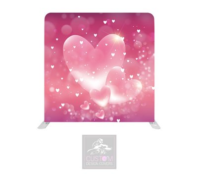 Sweet Hearts Lycra Pillowcase Backdrop Cover