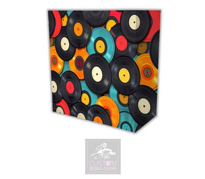 Vinyl Records Lycra DJ Booth Cover 