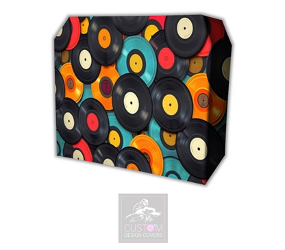 Vinyl Records Lycra DJ Booth Cover