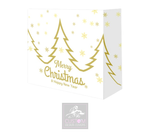 White Christmas GOLD Lycra DJ Booth Cover