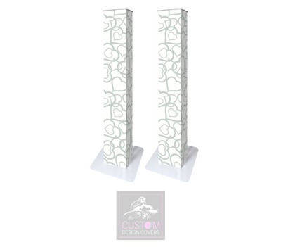 Grey Hearts Lycra DJ Covers (PACKAGE BUNDLE)