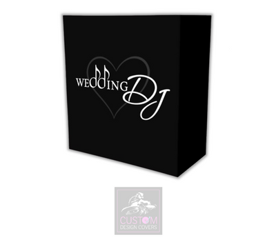 Wedding DJ - With Heart Lycra DJ Booth Cover