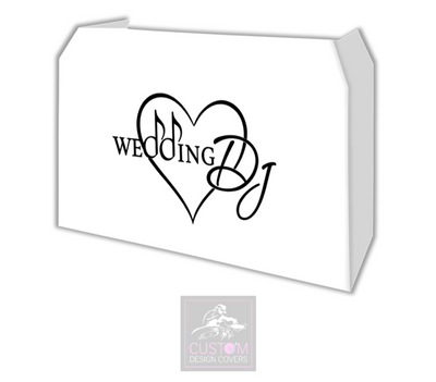 Wedding DJ - With Heart Lycra DJ Booth Cover