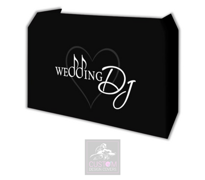 Wedding DJ - With Heart Lycra DJ Booth Cover