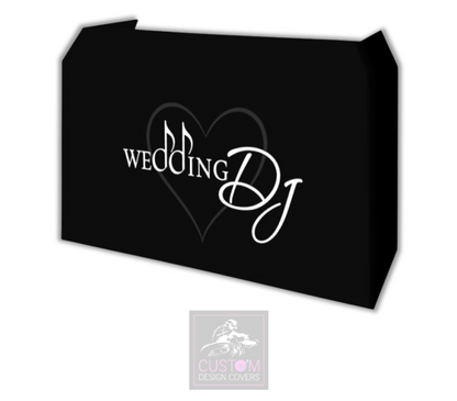 Wedding DJ - With Heart Lycra DJ Booth Cover