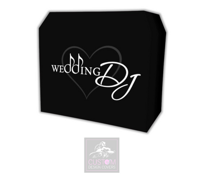 Wedding DJ - With Heart Lycra DJ Booth Cover