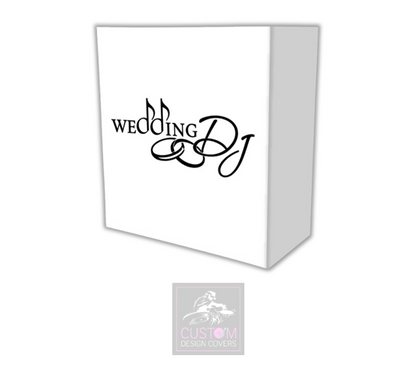 Wedding DJ - With Rings Lycra DJ Booth Cover