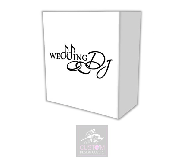 Wedding DJ - With Rings Lycra DJ Booth Cover