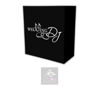 Wedding DJ - With Rings Lycra DJ Booth Cover