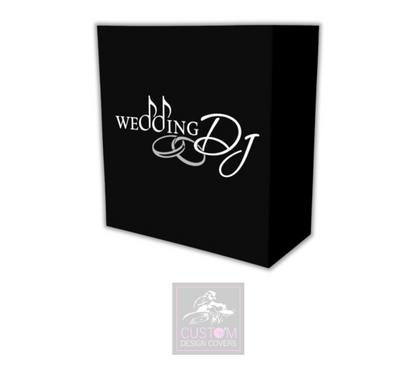 Wedding DJ - With Rings Lycra DJ Booth Cover