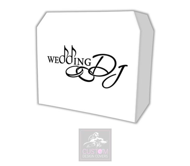 Wedding DJ - With Rings Lycra DJ Booth Cover