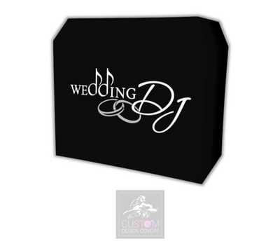 Wedding DJ - With Rings Lycra DJ Booth Cover