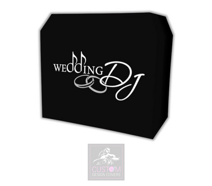 Wedding DJ - With Rings Lycra DJ Booth Cover
