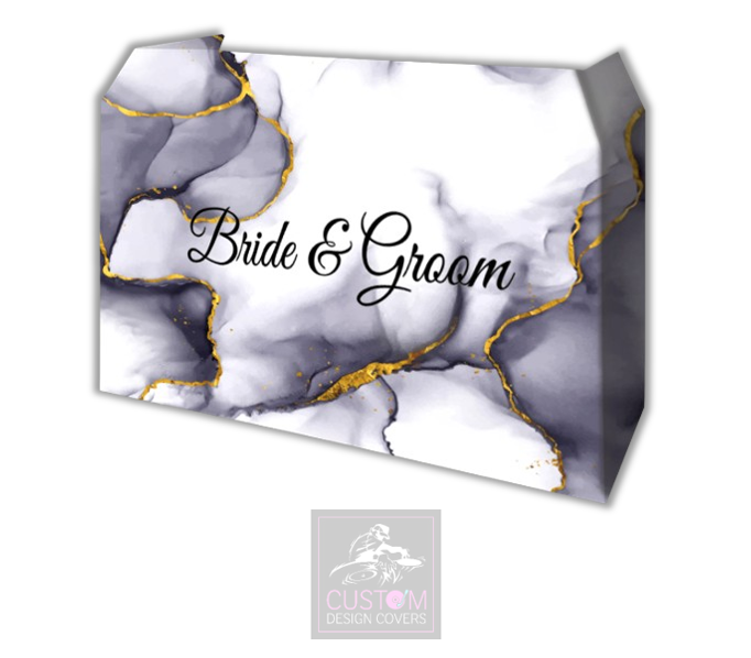 Wedding Elegance Lycra DJ Booth Cover
