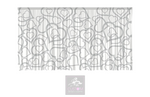 Grey Hearts Backdrop Curtain