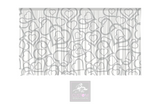 Grey Hearts Backdrop Curtain