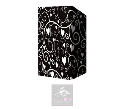 Wedding Hearts & Vines Lycra DJ Booth Cover 